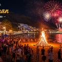 Noche de San Juan in Playa de Mogán: Vuurwerk & feest op het strand